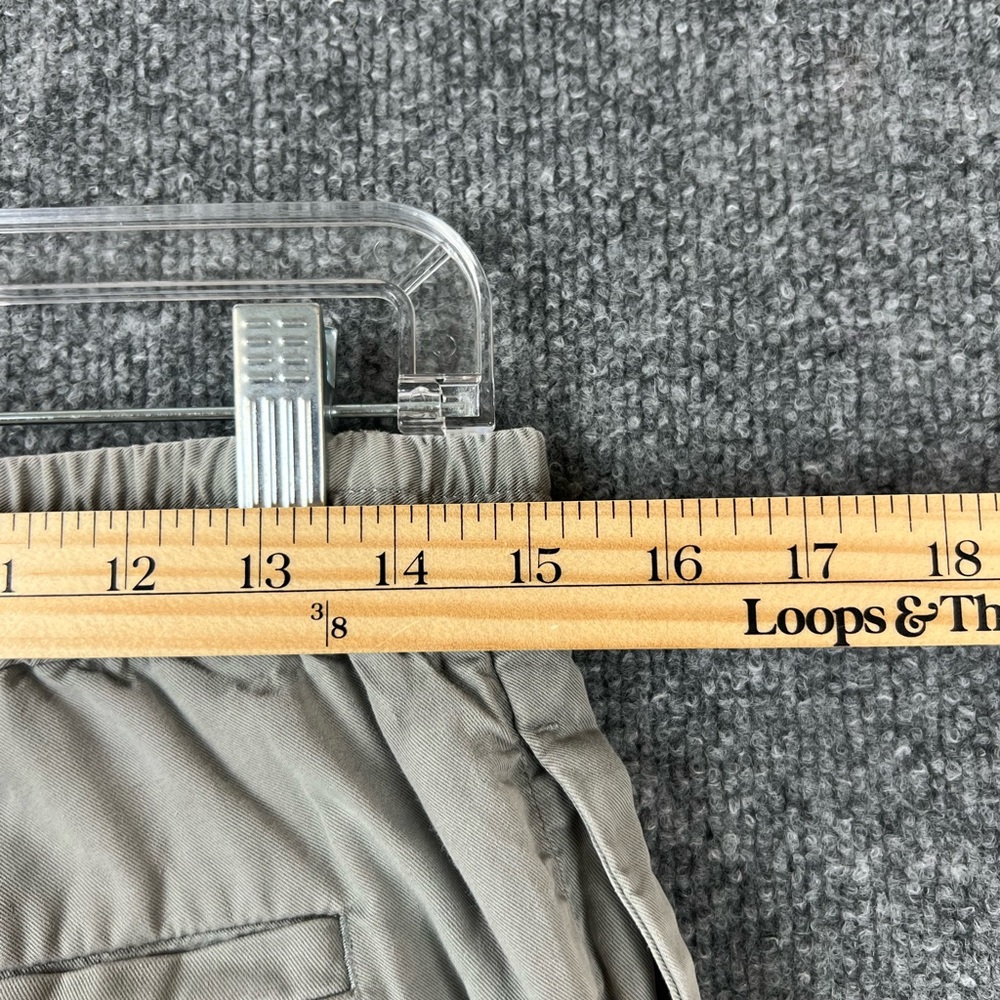 COS Pants Men's Size 32R Light Gray Elastic Waist Tapered Trousers‎ Cotton Blend - Picture 8 of 9